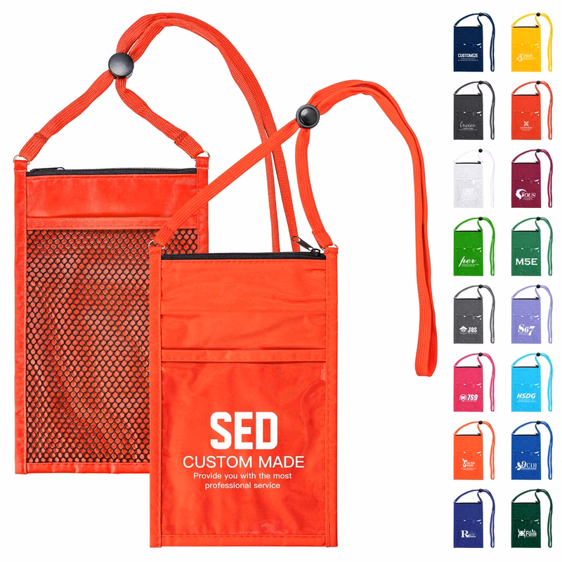 70D PVC Card Holder With Hanging Rope