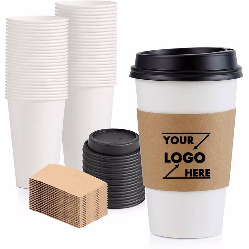 Full Color Printed Craft Paper Coffee Cup Sleeves