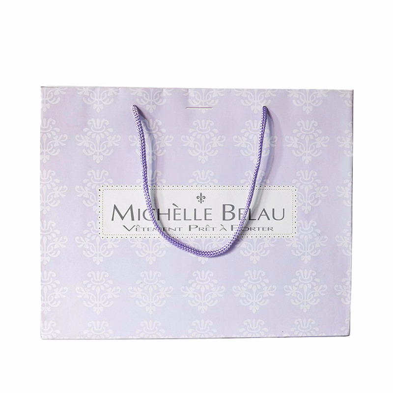 250g C1S paper bag with full color imprint on all sides (10.5*8.25*4")