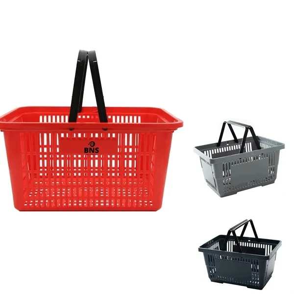 Space-Saver Folding Handle Shopping Baskets Durable Plastic 1
