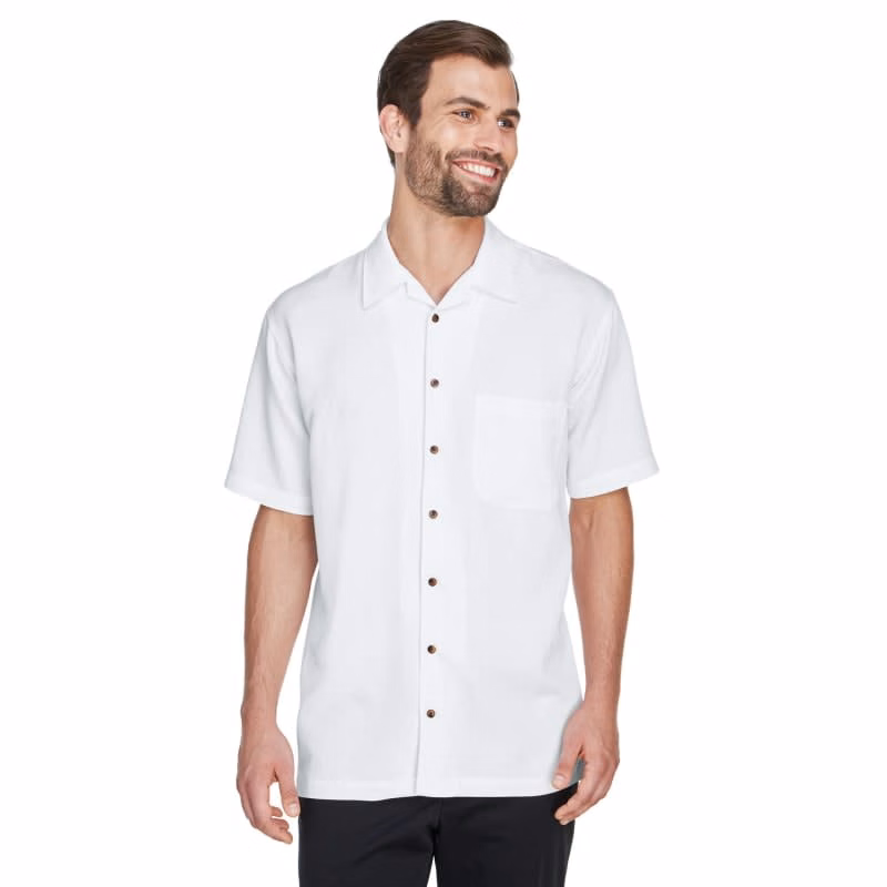 UltraClub Men's Cabana Breeze Camp Shirt