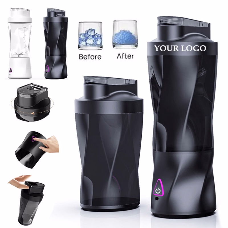 24 Oz Sports Juice Cup Design Hidden Handle Mouth Design Rechargeable Portable Blender