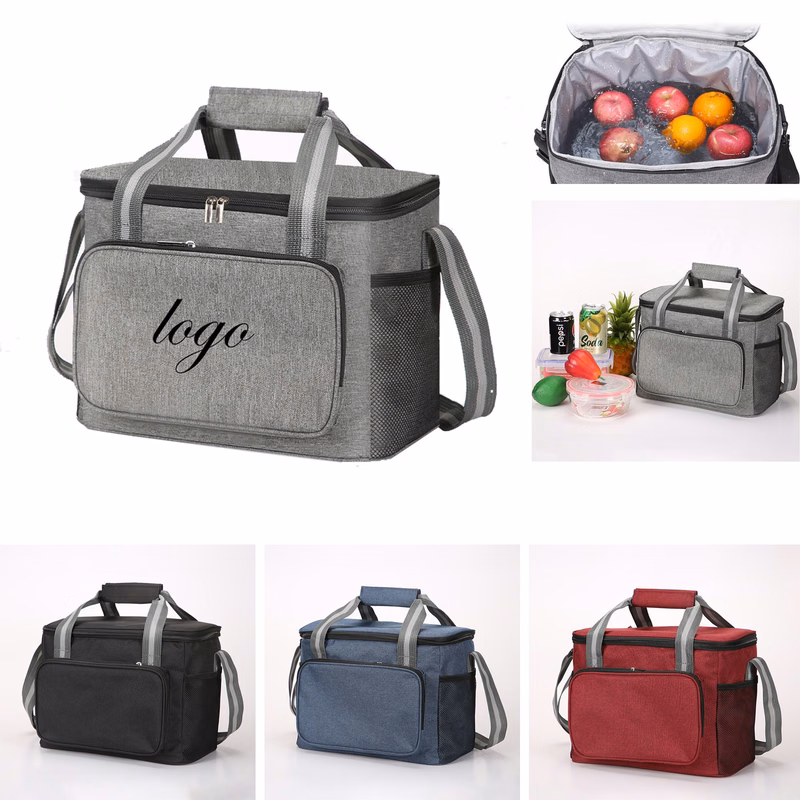 15L Insulated Reusable Picnic Zipper Cooler Bag