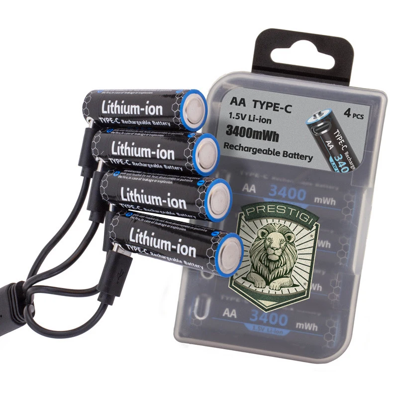 Rechargeable AA Battery with Type-C port 4 pack 1