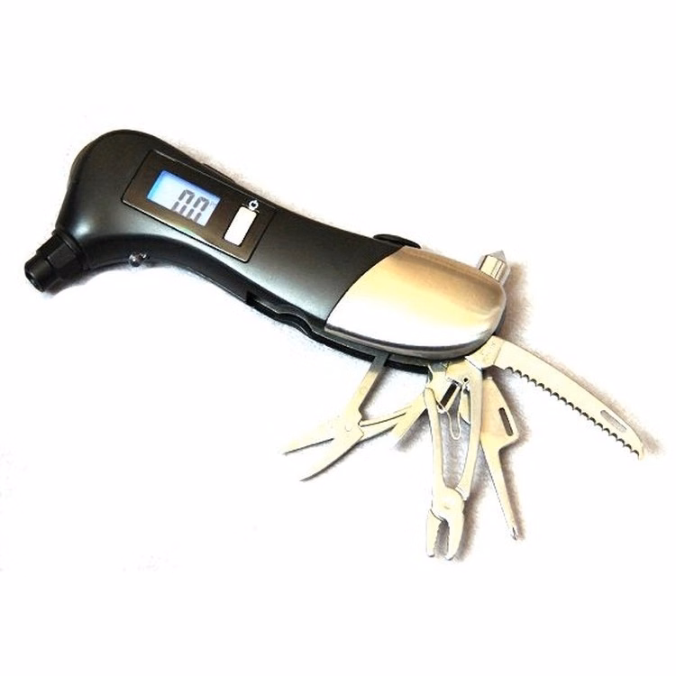 Digital Multifunction Tire Pressure Gauge With Flashlight
