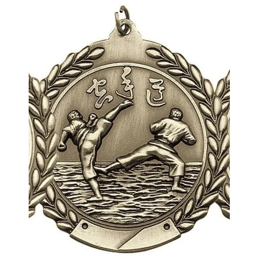 Karate Die Cast Medal, 2 3/4" 1