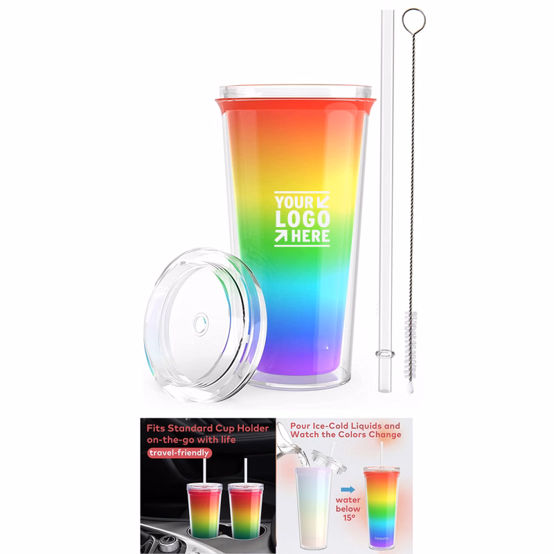 17 Oz Rainbow Color Changing Cup