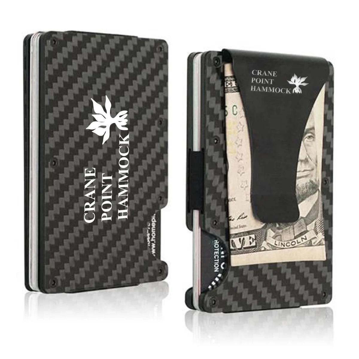RFID Carbon Fiber Wallet with Metal Money Clip 1
