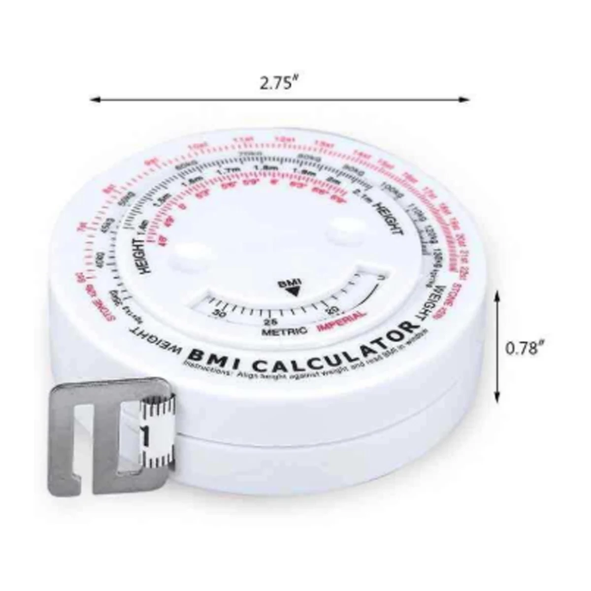 Retractable BMI Body Mass Index Tape 1