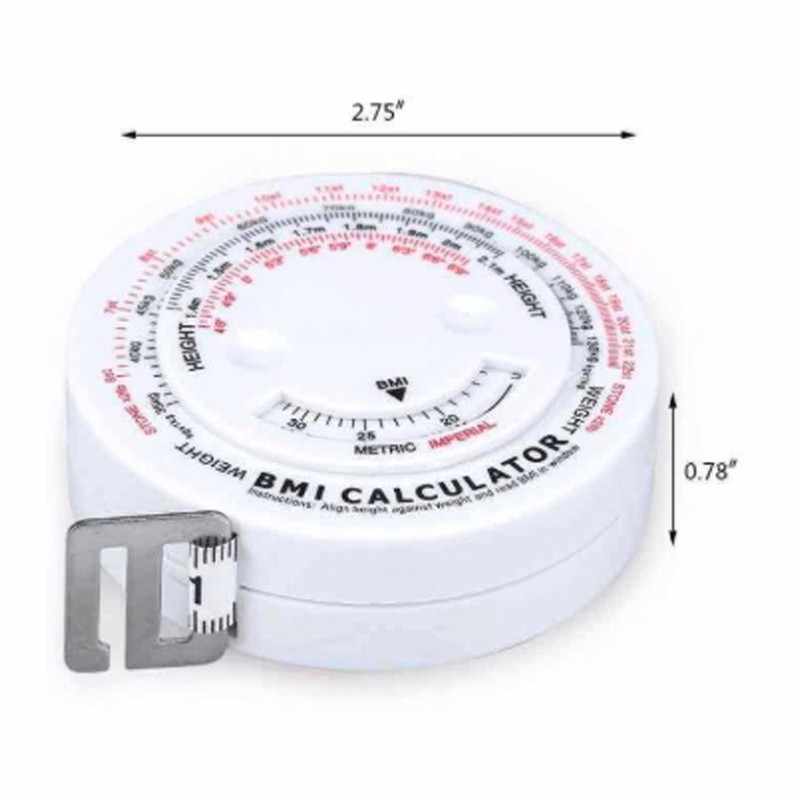 Retractable BMI Body Mass Index Tape