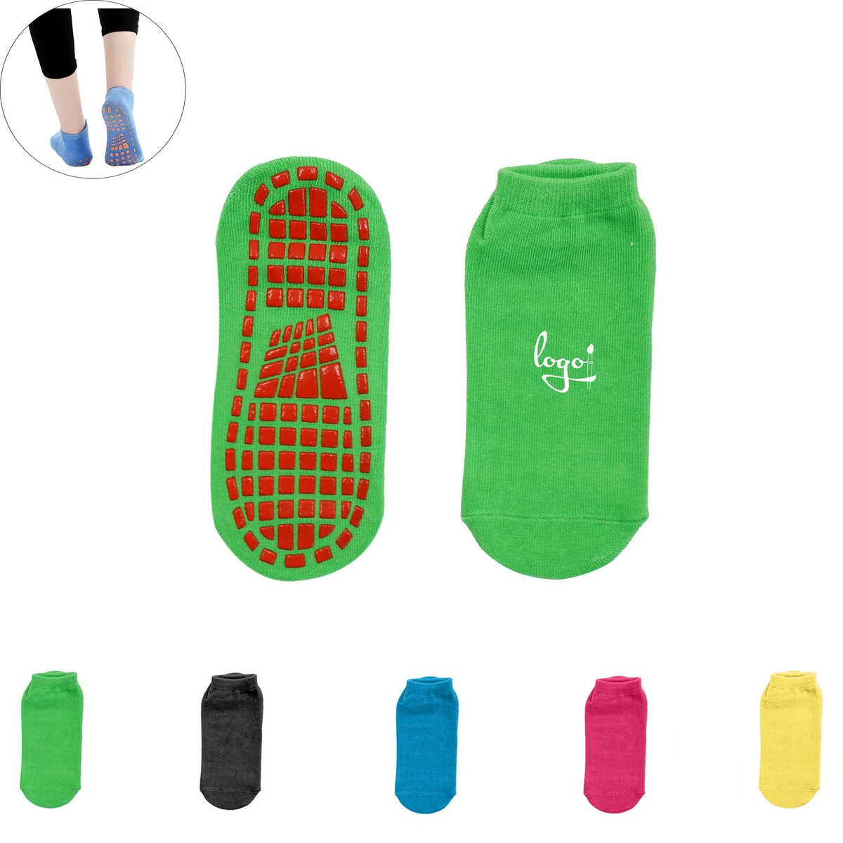Non Slip Yoga Socks With Grip Dots 1
