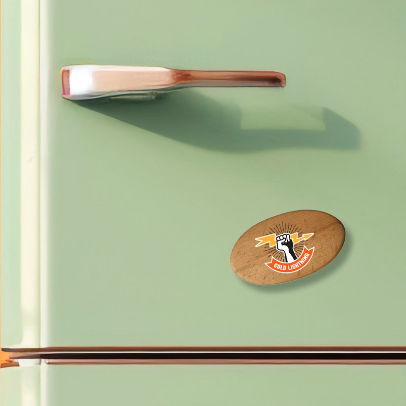 Oval Stock Wood Magnet: Oval