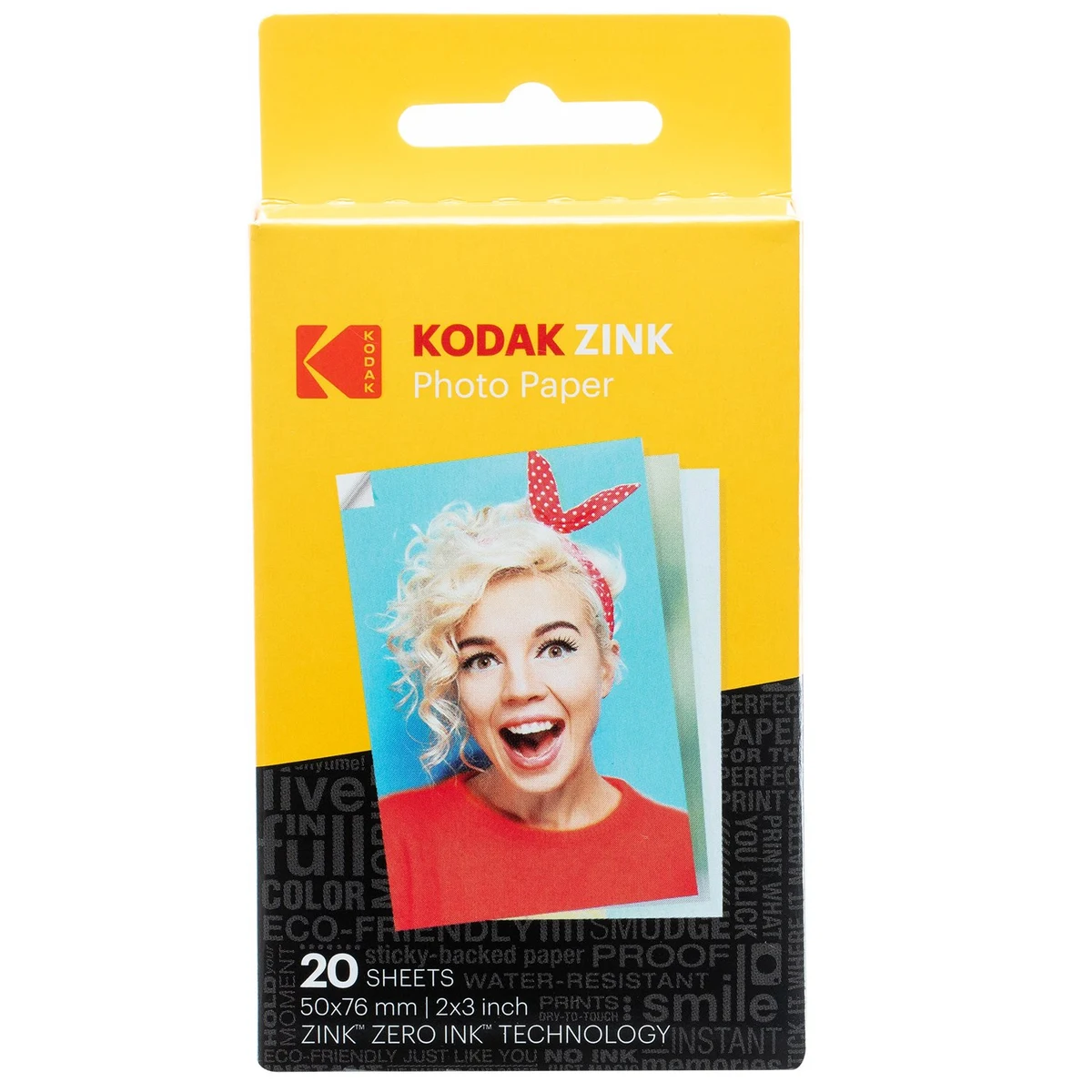 Kodak 2x3" Sticky-Backed ZINK Photo Paper (20 Sheets) - Compatible With Kodak Printomatic Instant... 1