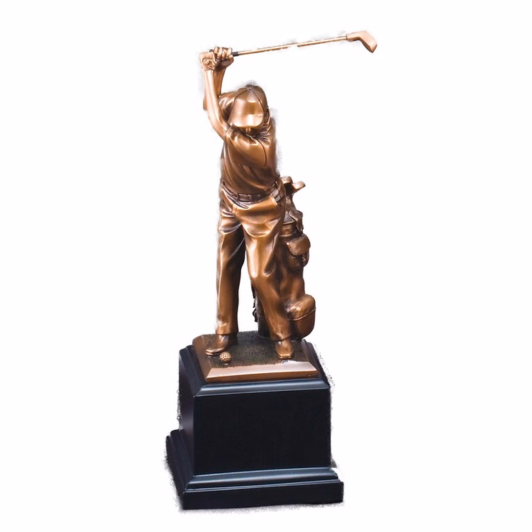 Driver - Male Electroplated Resin Sculpture, 11"