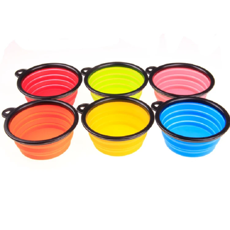 Outdoor Foldable Pet Silicone Bowl, FREE SHIPPING! 1