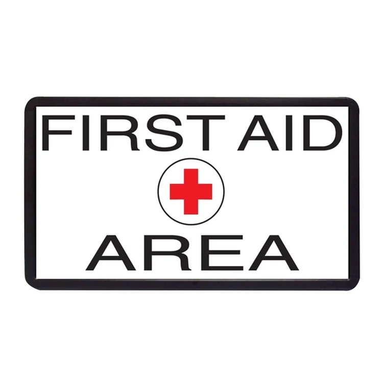 First Aid Area 13" x 24" Simulated Neon Sign 1