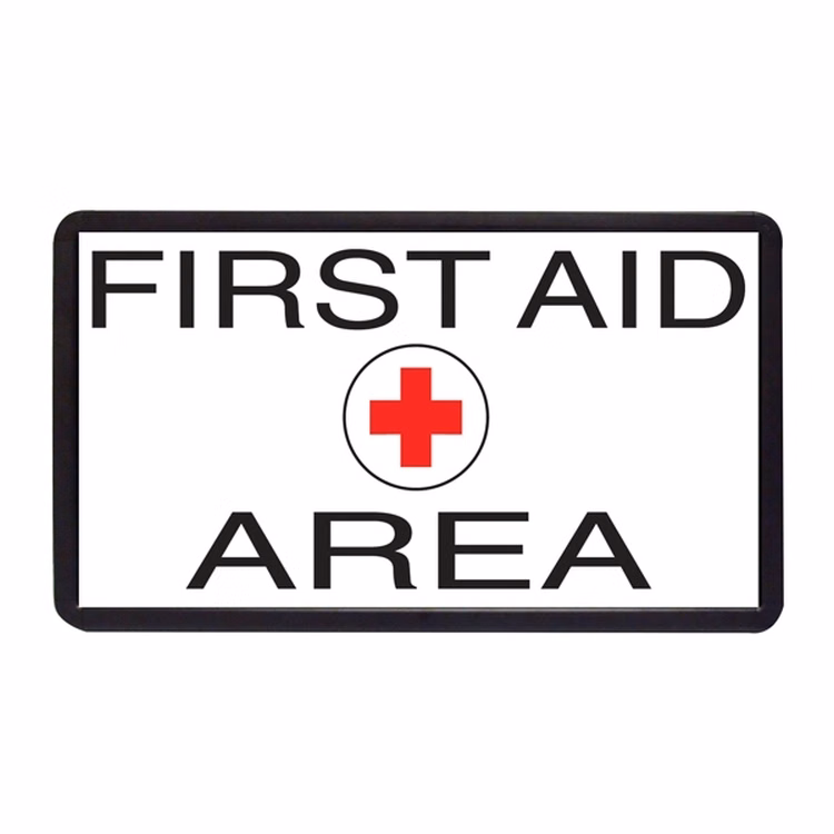 First Aid Area 13" x 24" Simulated Neon Sign