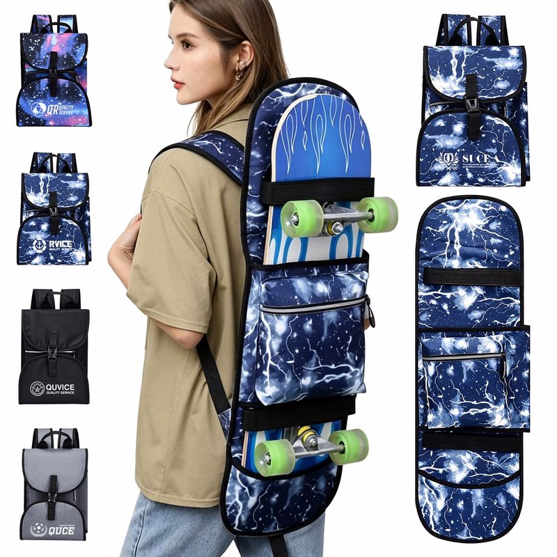 Double Kick Skateboard Backpack