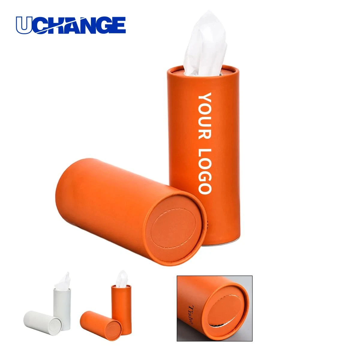 Compact Round Car Tissue Holder for Vehicles 1