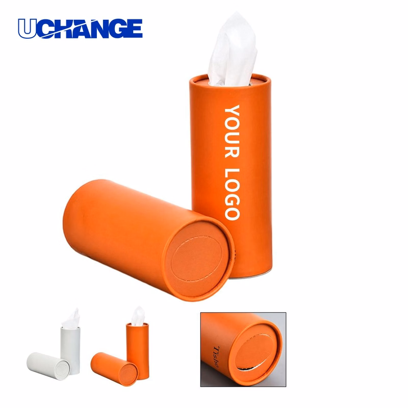 Compact Round Car Tissue Holder for Vehicles