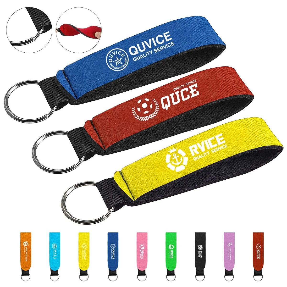 5 1/10" L x 4/5" W Diving Material Keychain 1