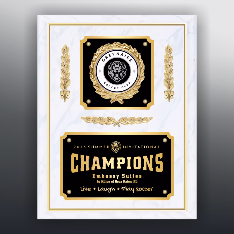 Gold Edge Plaques