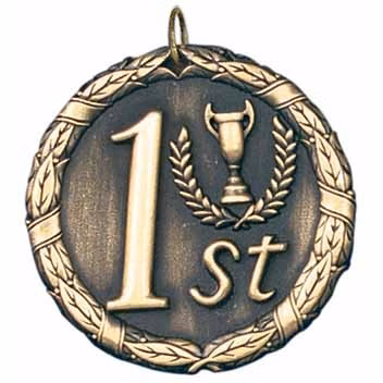 First Place XR200 Series Medal, 2"