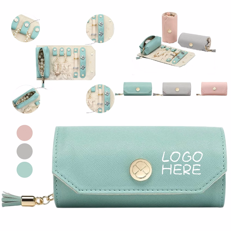 Leatherette Travel Jewelry Roll