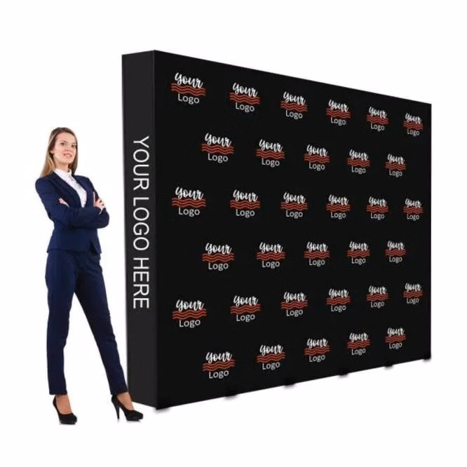 10ft x 8ft Step and Repeat Fabric Pop Up Straight Display