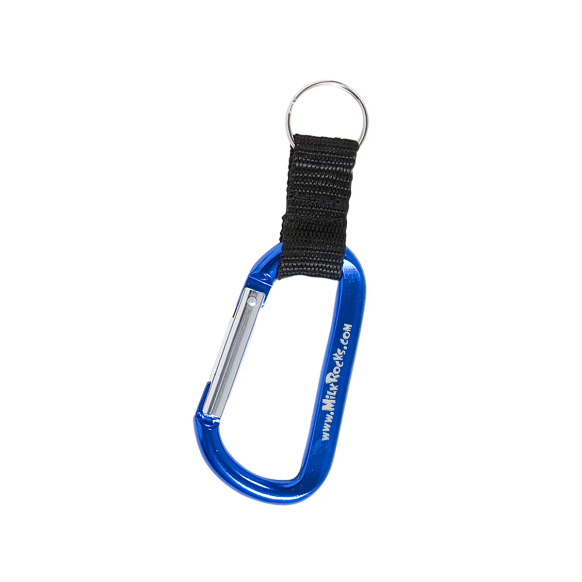 Carabiner With Strap And Split Ring Keychain 1