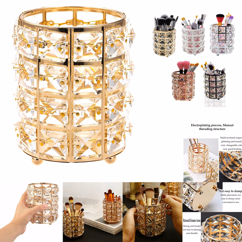 Crystal Makeup Brush Holder