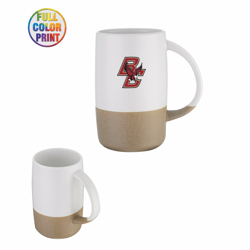 Union Printed - 17oz Two-tone ceramic vintage look mug- Full Color