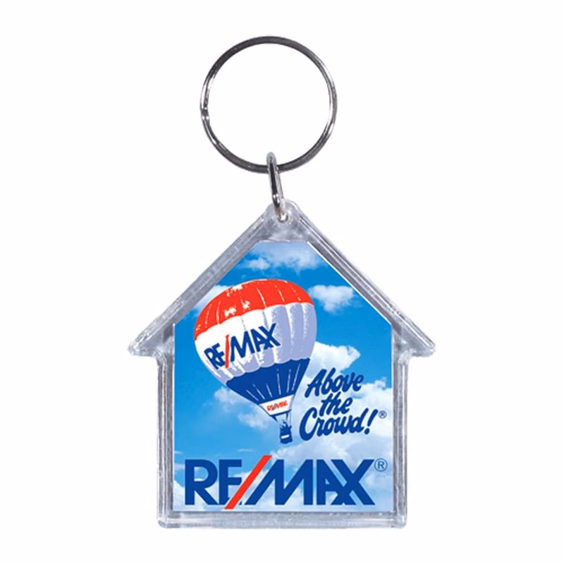 Full Color House Shape Acrylic Keytag (2 1/4")