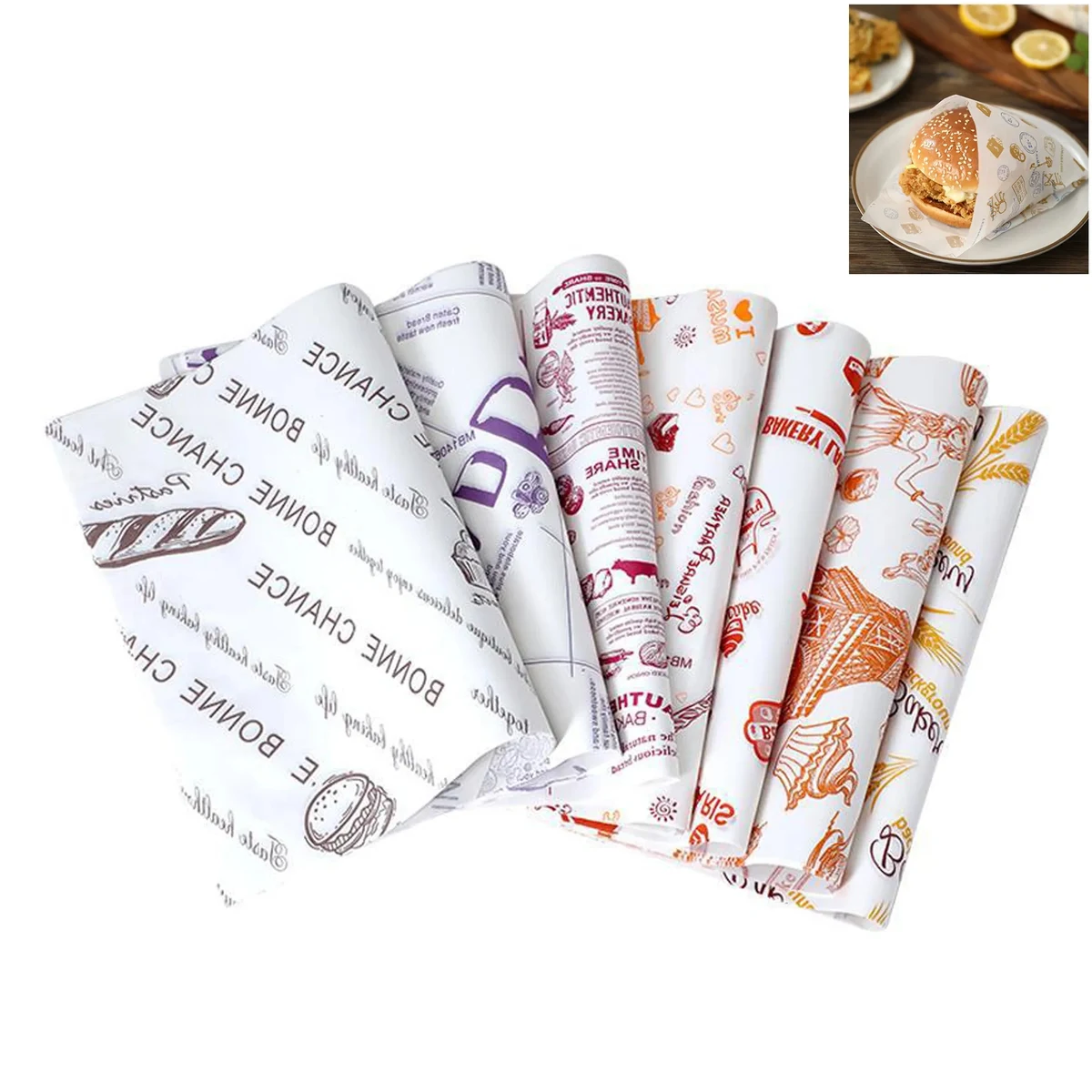 Grease Proof Food Wrap Paper 1