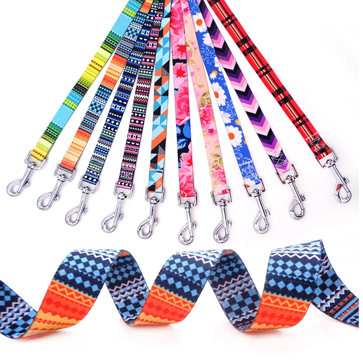 Cute Printed Dog Leash Rope 1