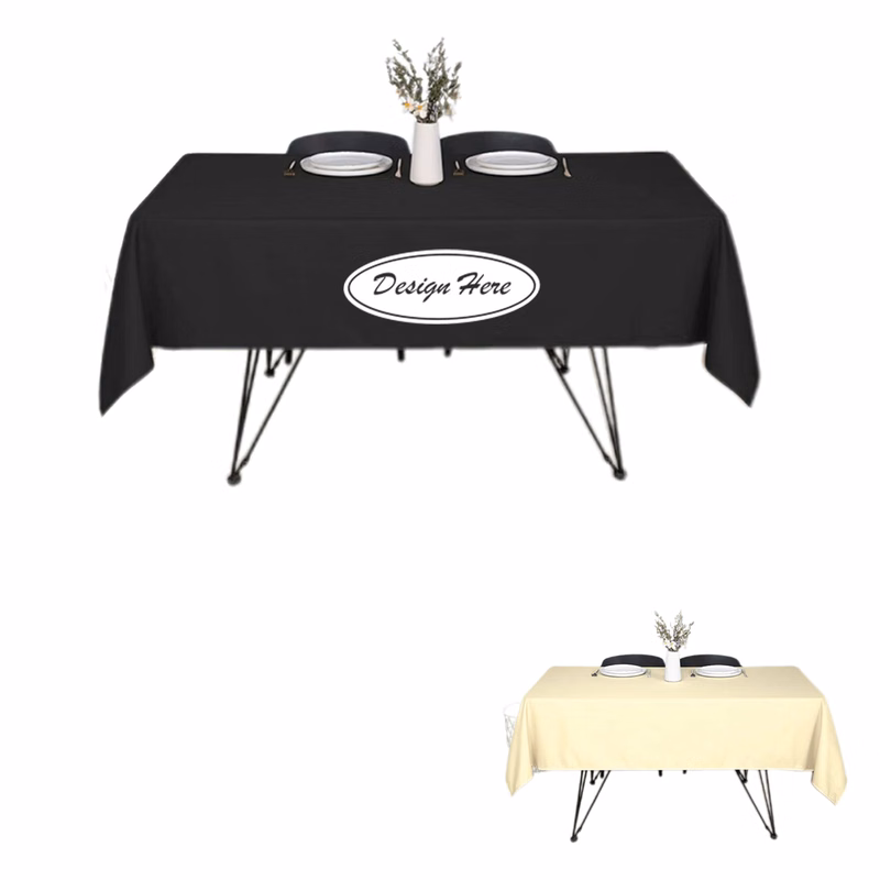 Washable Stain-Resistant Polyester Tablecloth for a Smooth Finish