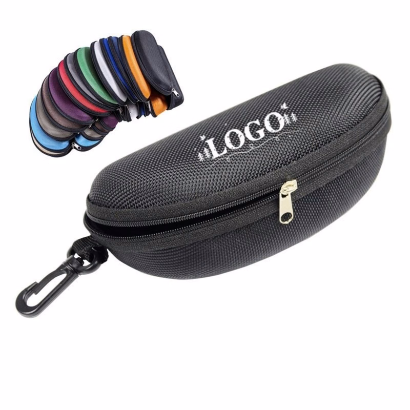 Portable Waterproof Zippered EVA Hardshell Glasses Case With Clip