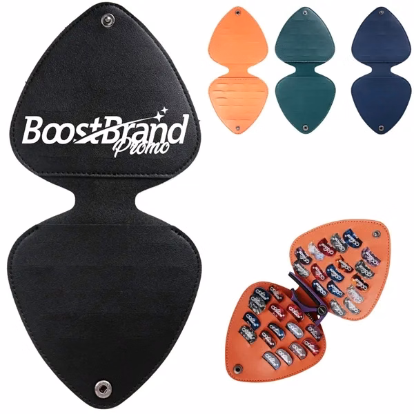 Custom Guitar Pick Storage Case with Multiple Slots & Organizer — Music Accessories Gear