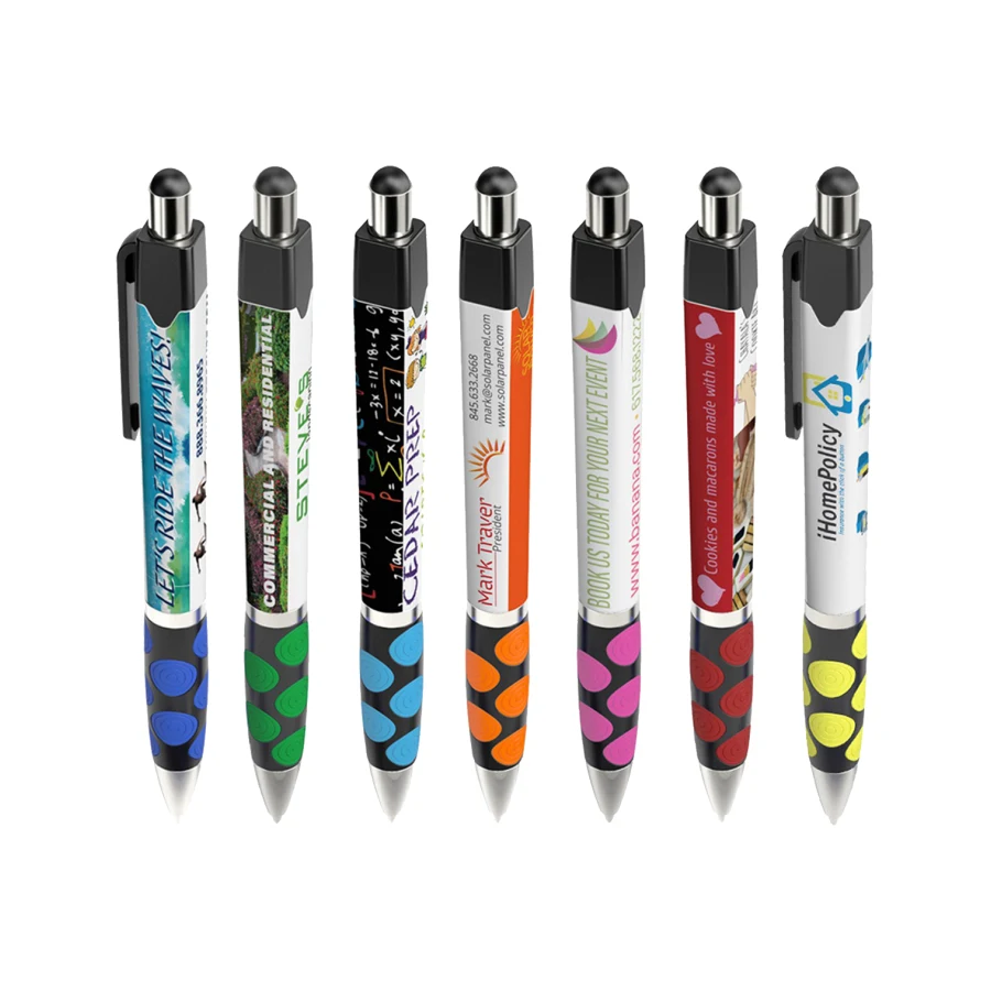 Union Printed - Squared Hive Stylus Click Pen 1
