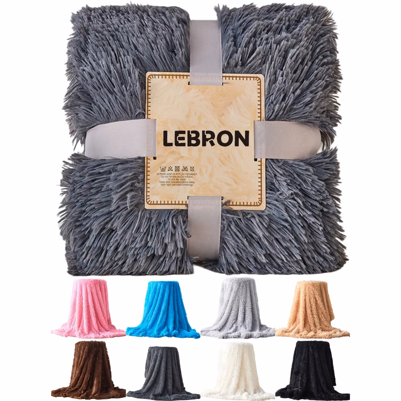 Extra Thick Double Sided Plush Fleece Blanket