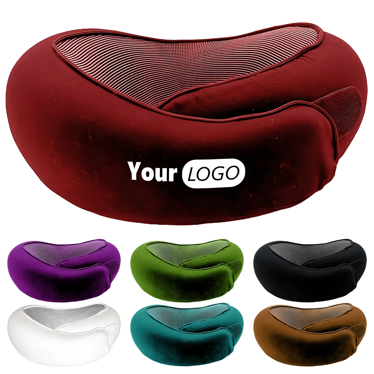 Other Fabric Foldable Memory Foam Neck Pillow For Travel And Home Use 1