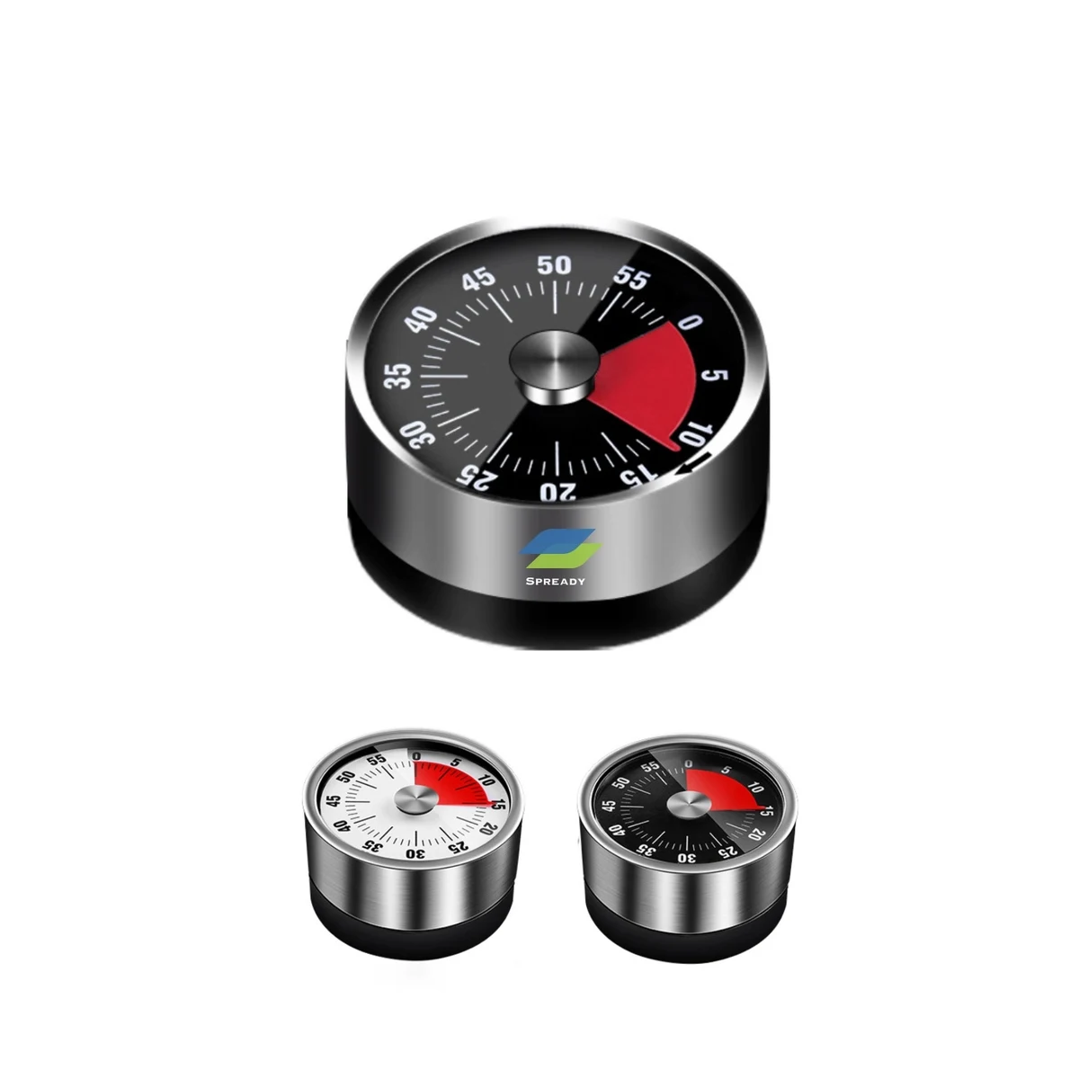 Mechanical Magnetic Stainless Steel Timer 60 Mins Countdown 1