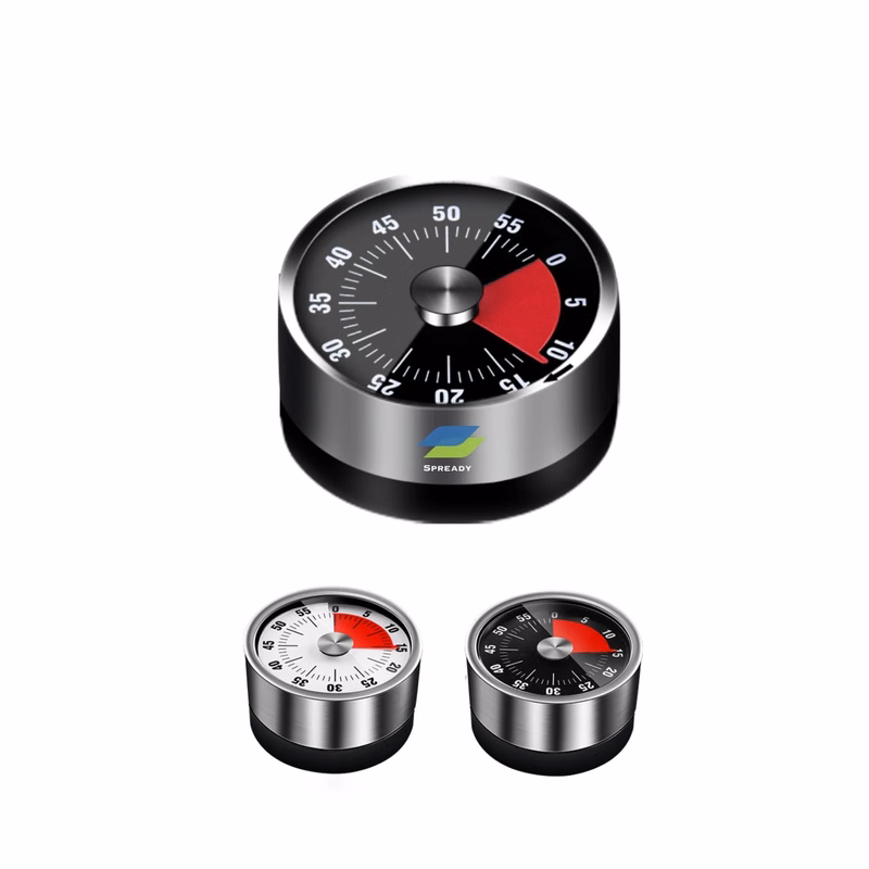 Mechanical Magnetic Stainless Steel Timer 60 Mins Countdown