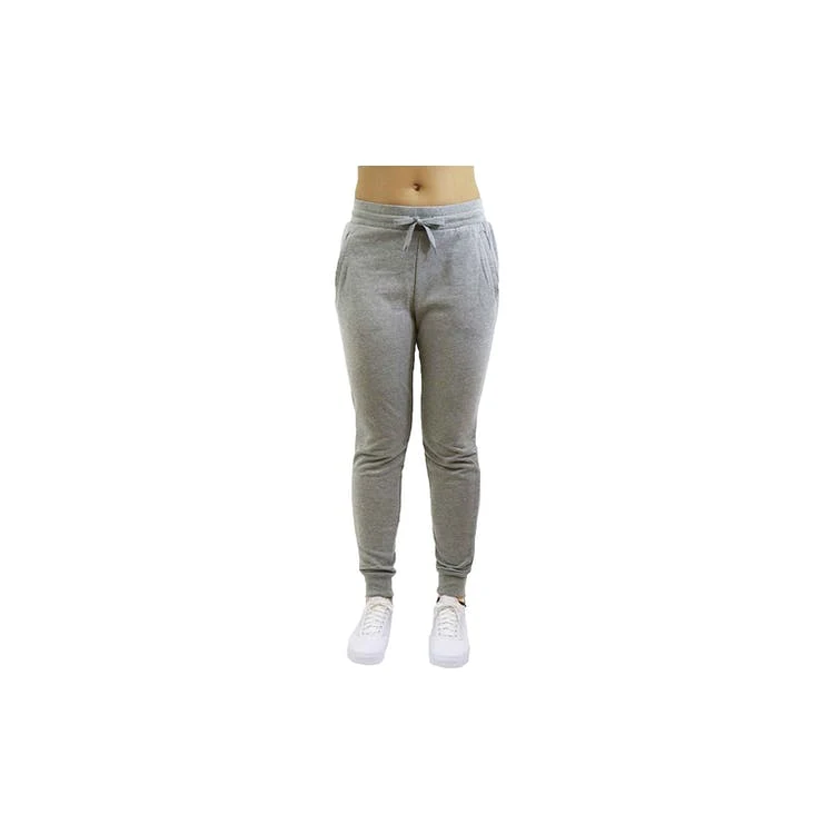 Women's Classic Jogger Sweatpants - S-2X Heather Gray Fleece 1