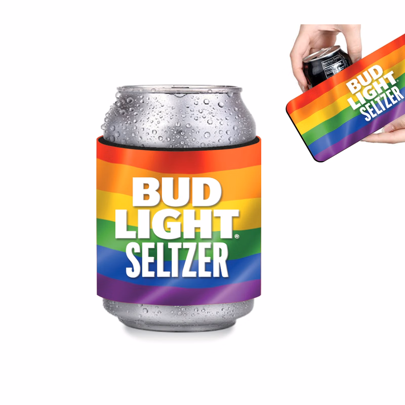 Rainbow Pride Slap n Wrap Neoprene Beverage Insulator- Full Color Sublimation