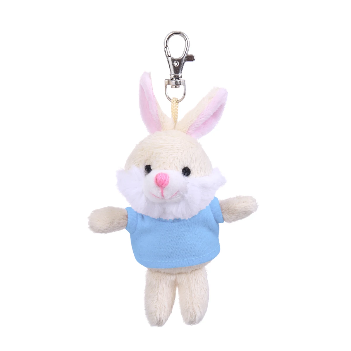 Soft Plush Bunny Keychain with Tee 1
