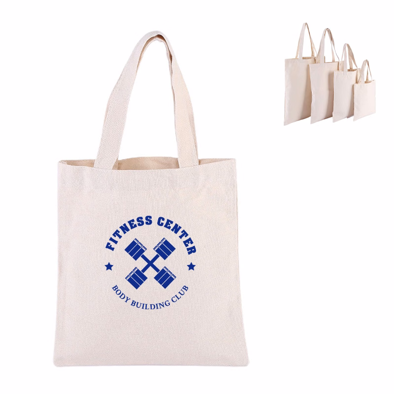 Classic Poly-Cotton Canvas Tote Bag with Shoulder Strap