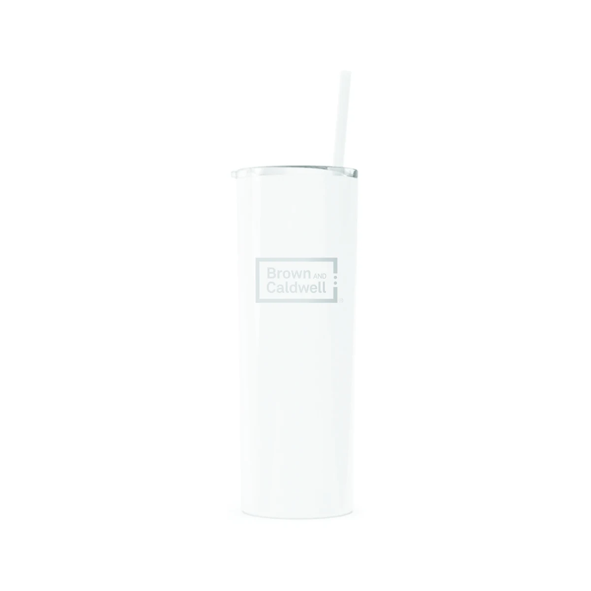20 Oz. Maars White Skinny Steel Tumbler 1