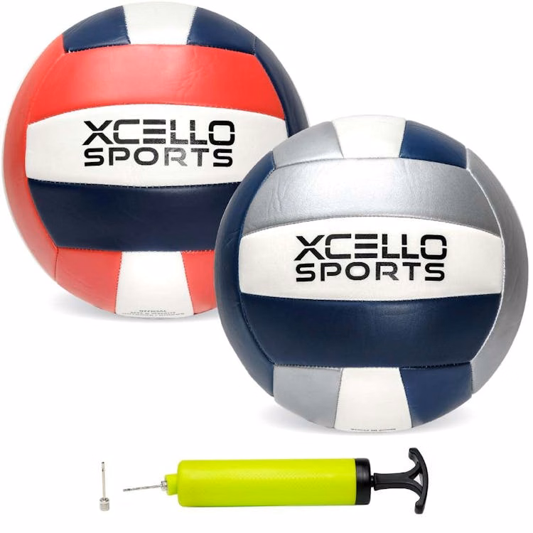 Volleyballs - Gray and Red Official Size