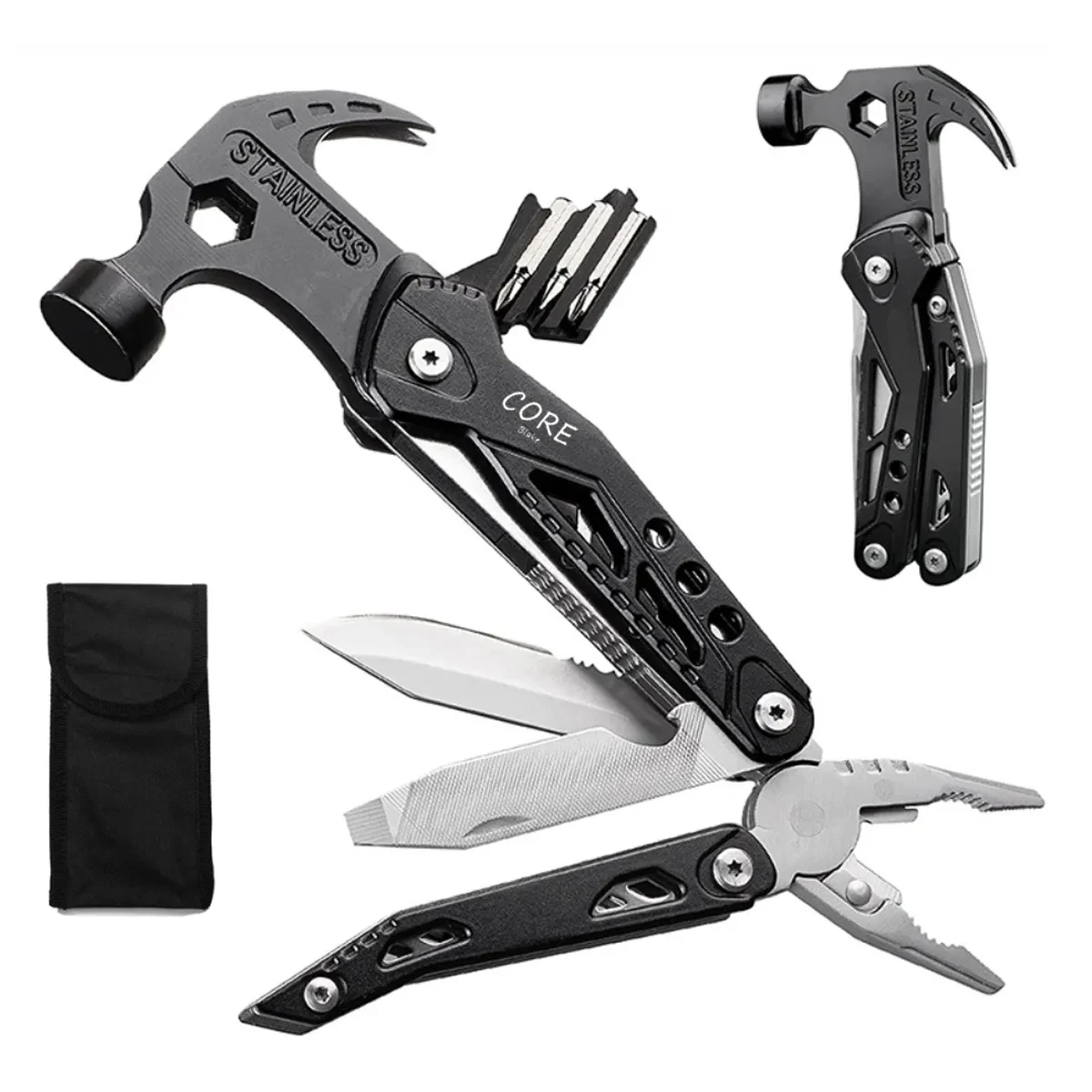 14 in 1 All One Multitool Hammer Folding Survival Tool 1